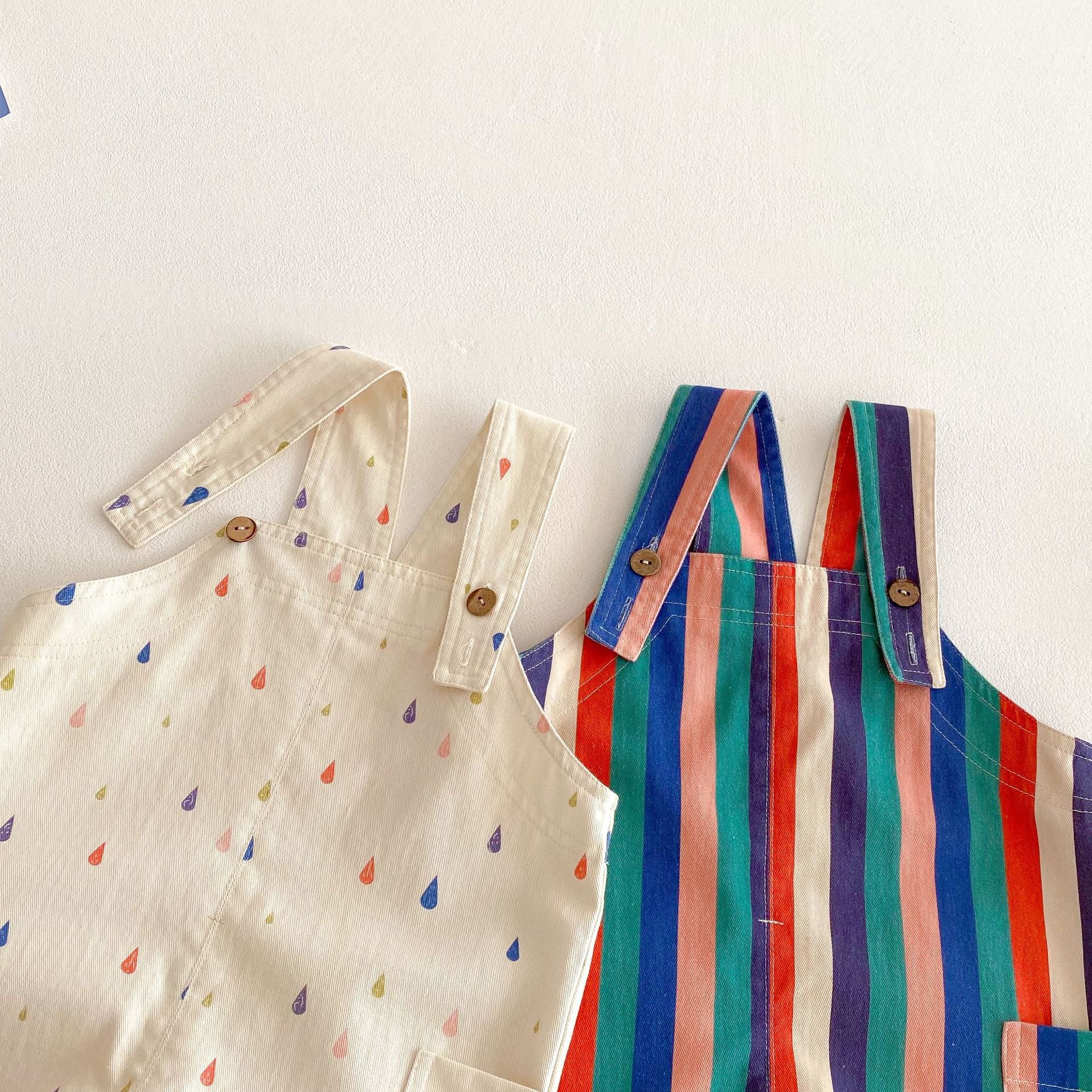 Printed Cotton Overalls プリント オーバーオール【mh0012337】 Beitaoya