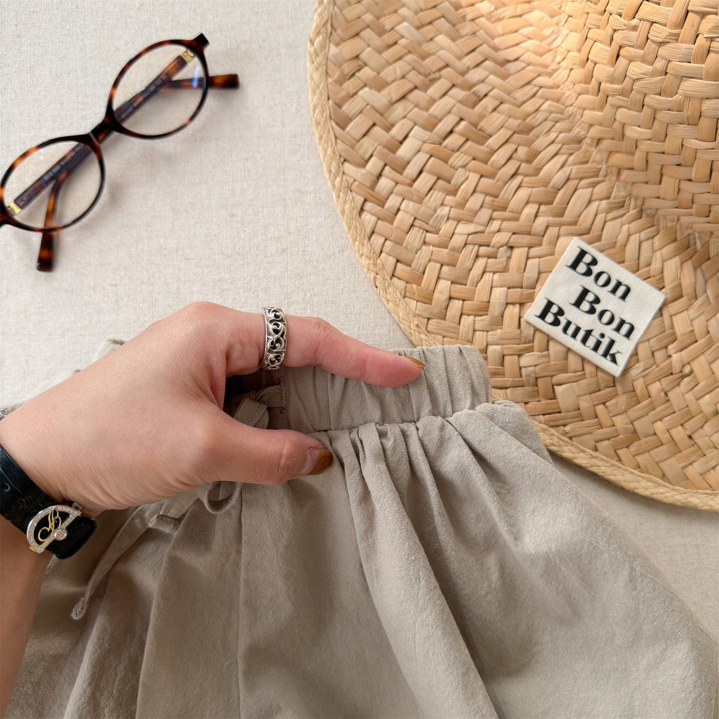 Puff Silhouette Bloomer Shorts パフシルエット ショートパンツ【mh0013232】 ADbaby ハーフパンツ・ショートパンツ
