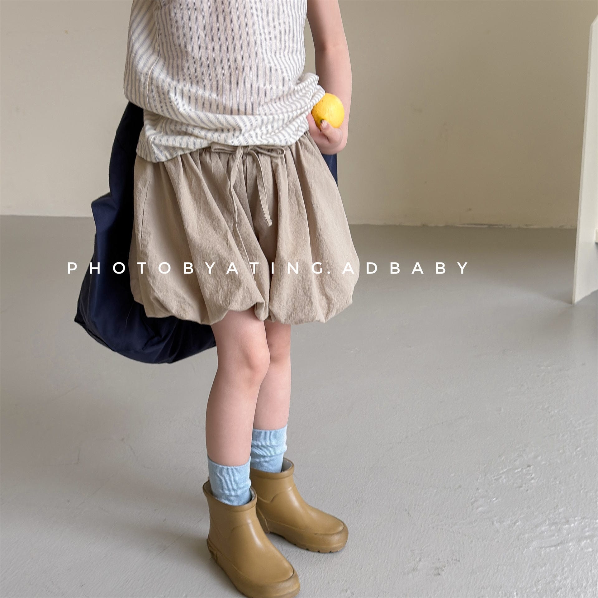 Puff Silhouette Bloomer Shorts パフシルエット ショートパンツ【mh0013232】 ADbaby ハーフパンツ・ショートパンツ