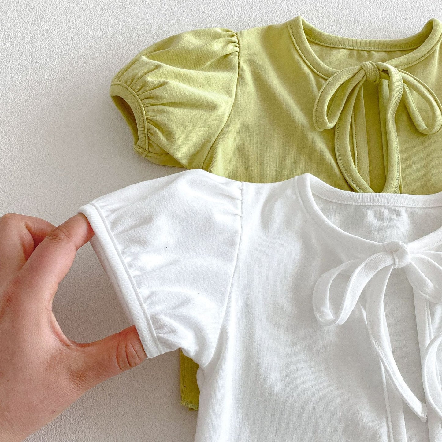 Puff Sleeve Ribbon Cami Set パフスリーブ リボン 半袖カーディガン【mh0012705】 angou 半袖セットアップ