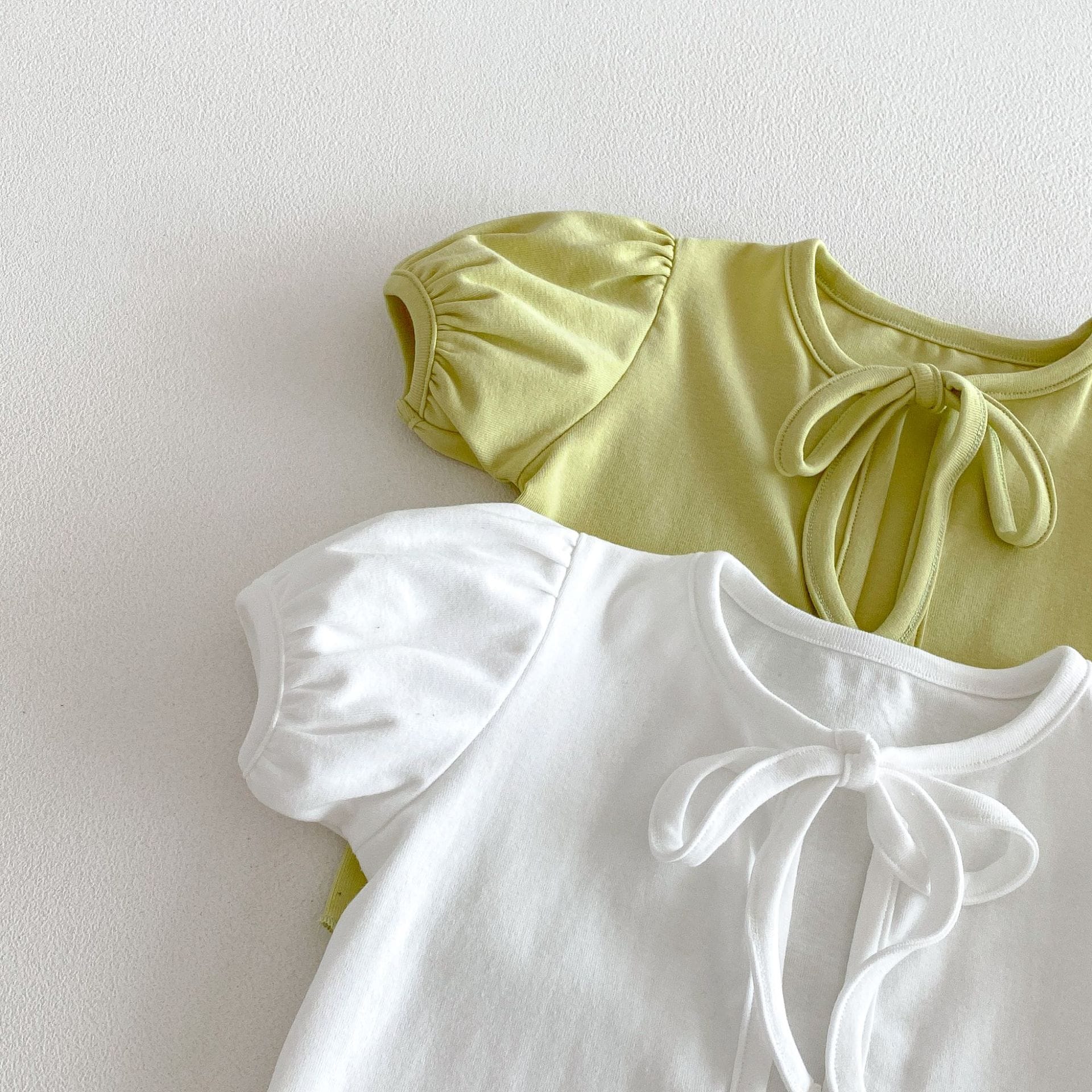 Puff Sleeve Ribbon Cami Set パフスリーブ リボン 半袖カーディガン【mh0012705】 angou 半袖セットアップ