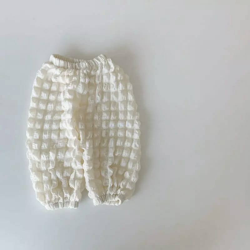 Puff Textured Lightweight Pants 無地 ポコポコ ロングパンツ【mh0012671】 BBAMMA ロングパンツ・スウェットパンツ
