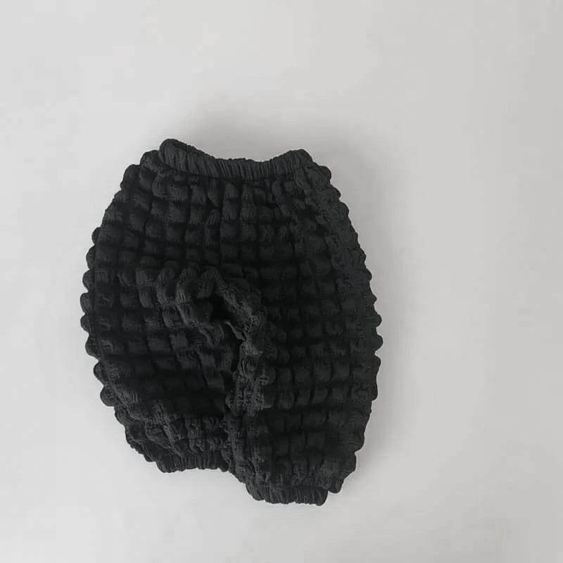 Puff Textured Lightweight Pants 無地 ポコポコ ロングパンツ【mh0012671】 Black / 73cm BBAMMA ロングパンツ・スウェットパンツ