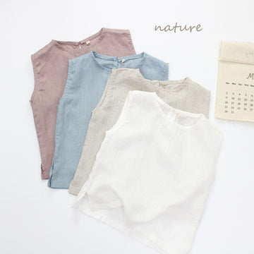 Pure Sleeveless Lyocell Top 無地 ノースリーブトップス【mh0013627】 Forest Map タンクトップ・キャミソール・ノースリーブトップス
