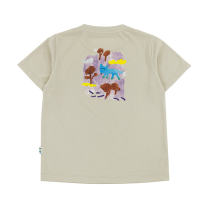 Quick-Drying Short Sleeve T-shirt プリント 半袖Tシャツ【mh0013103】 Beige / 100cm RICE & SKY 半袖Tシャツ