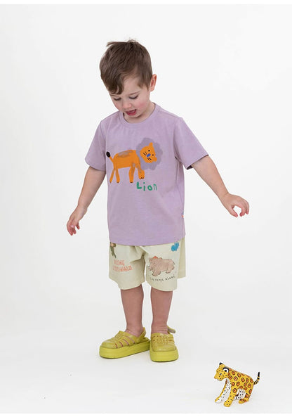 Quick-Drying Short Sleeve T-shirt プリント 半袖Tシャツ【mh0013103】 RICE & SKY 半袖Tシャツ
