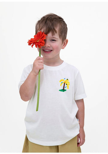Quick-Drying Short Sleeve T-shirt プリント 半袖Tシャツ【mh0013103】 RICE & SKY 半袖Tシャツ