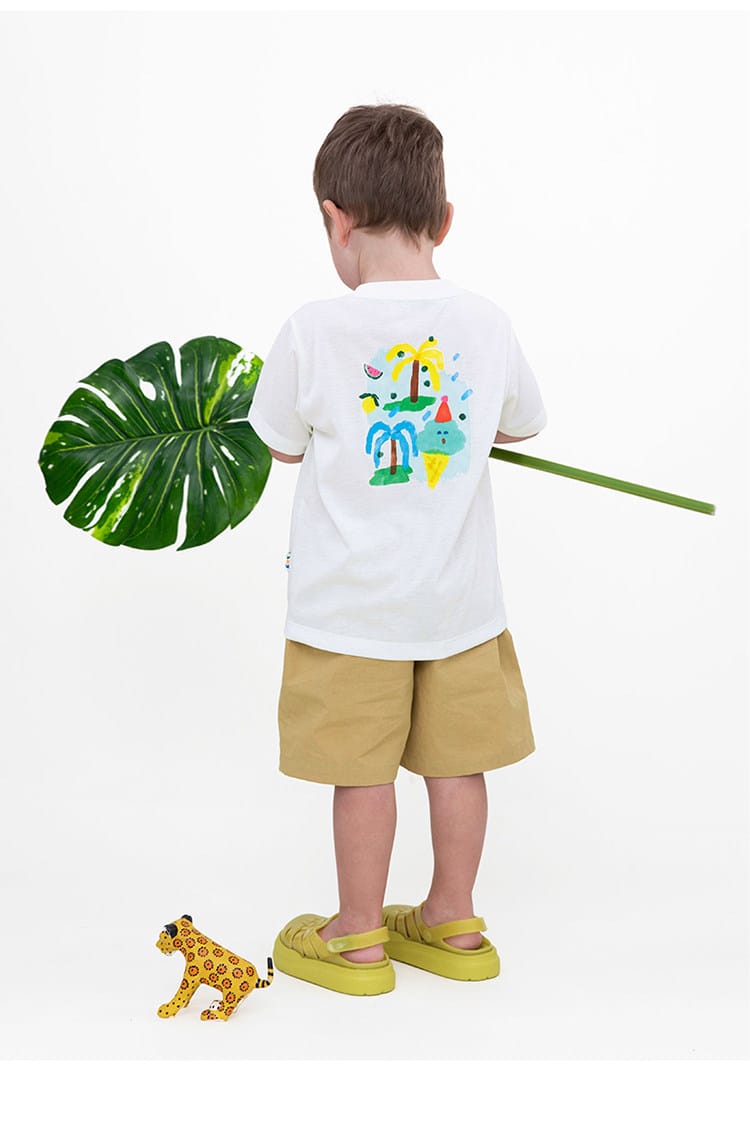 Quick-Drying Short Sleeve T-shirt プリント 半袖Tシャツ【mh0013103】 RICE & SKY 半袖Tシャツ