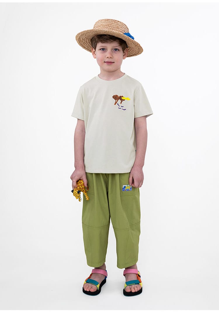 Quick-Drying Short Sleeve T-shirt プリント 半袖Tシャツ【mh0013103】 RICE & SKY 半袖Tシャツ
