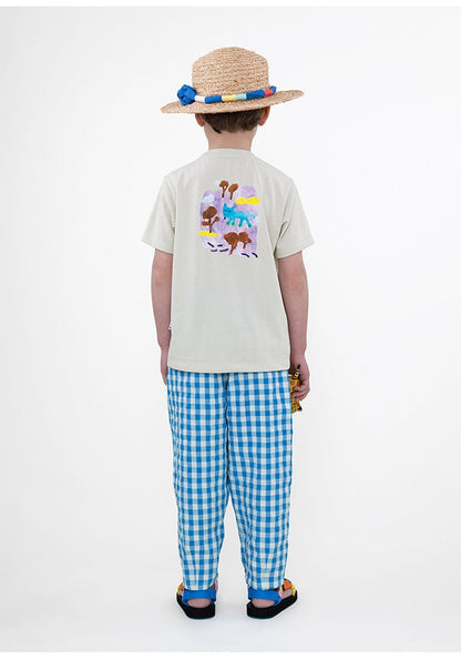 Quick-Drying Short Sleeve T-shirt プリント 半袖Tシャツ【mh0013103】 RICE & SKY 半袖Tシャツ