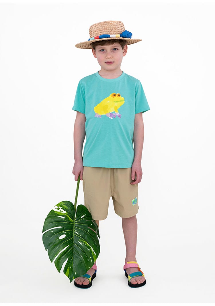 Quick-Drying Short Sleeve T-shirt プリント 半袖Tシャツ【mh0013103】 RICE & SKY 半袖Tシャツ