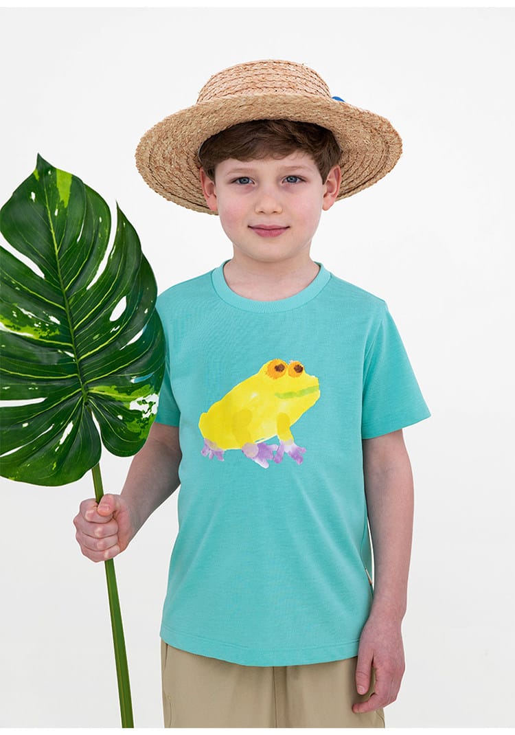 Quick-Drying Short Sleeve T-shirt プリント 半袖Tシャツ【mh0013103】 RICE & SKY 半袖Tシャツ