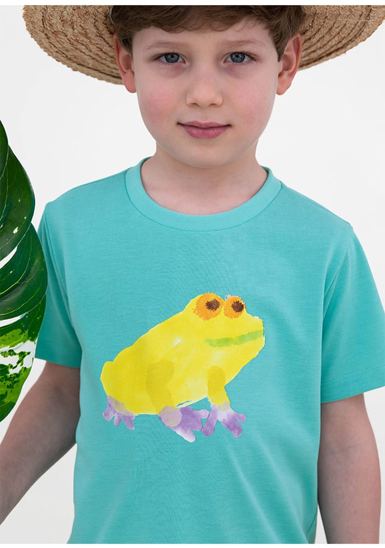 Quick-Drying Short Sleeve T-shirt プリント 半袖Tシャツ【mh0013103】 RICE & SKY 半袖Tシャツ