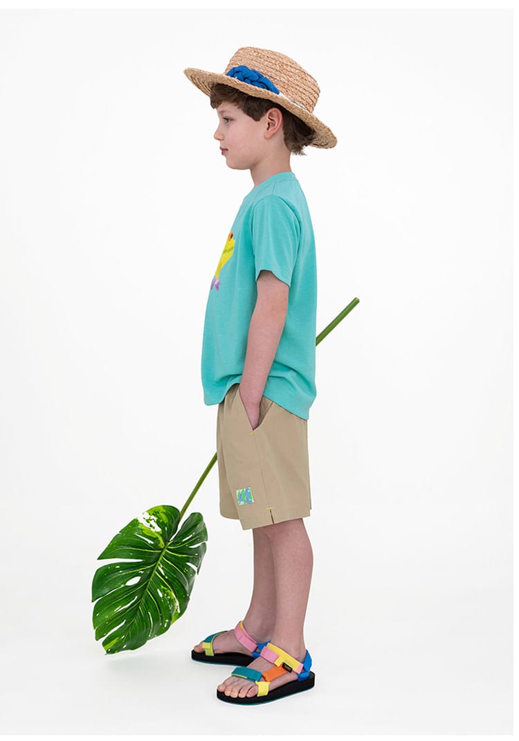 Quick-Drying Short Sleeve T-shirt プリント 半袖Tシャツ【mh0013103】 RICE & SKY 半袖Tシャツ