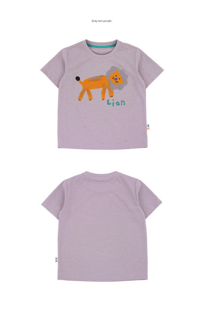Quick-Drying Short Sleeve T-shirt プリント 半袖Tシャツ【mh0013103】 RICE & SKY 半袖Tシャツ