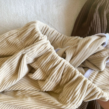 ロングパンツ・スウェットパンツ キッズパンツ コーデュロイルーズロングバルーンパンツ 2カラー【mh0006707】