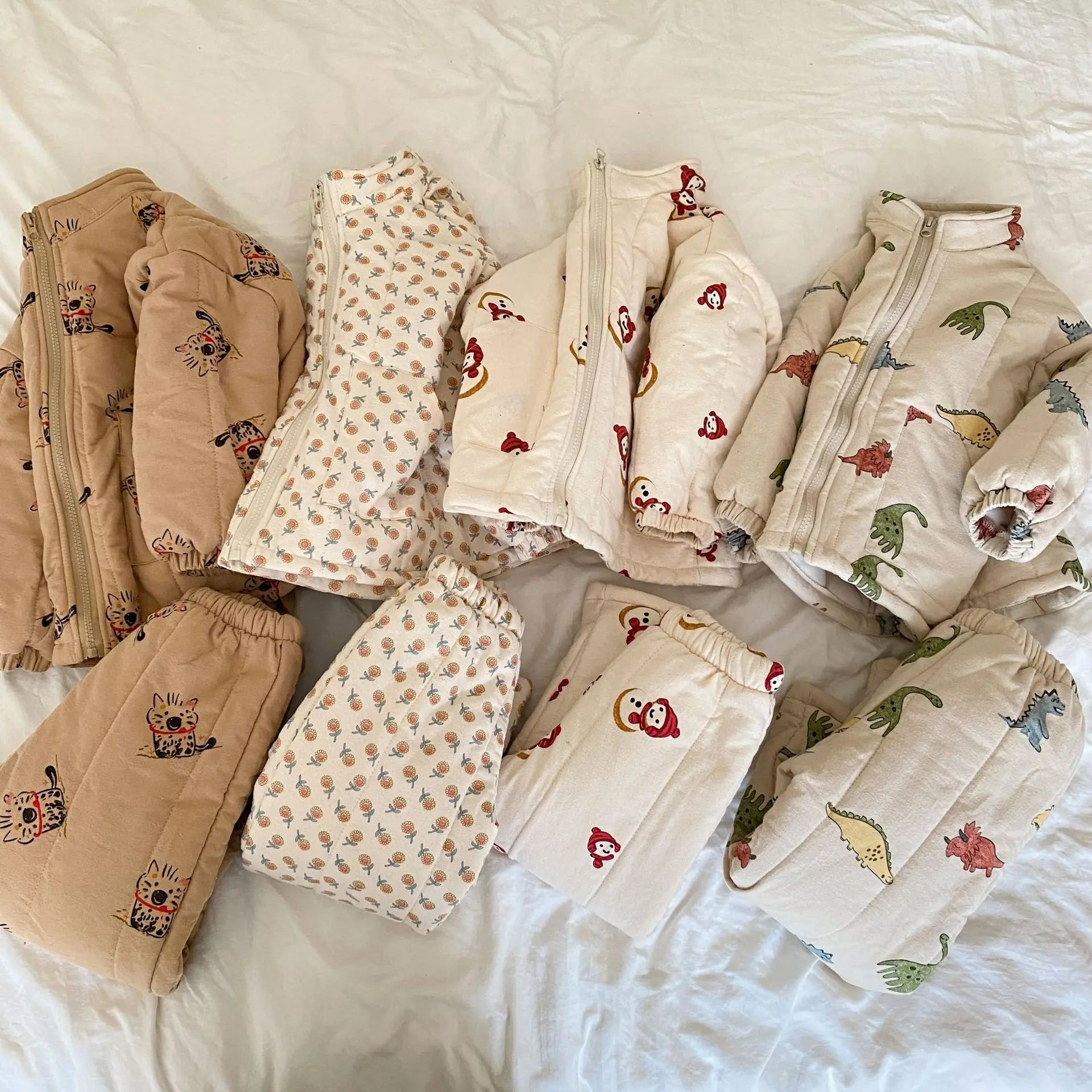 長袖セットアップ キッズセットアップ 2点セット 裏フリースジップアップジャケット+ロングパンツ 長袖パジャマセット ルームウェア【mh0007845】