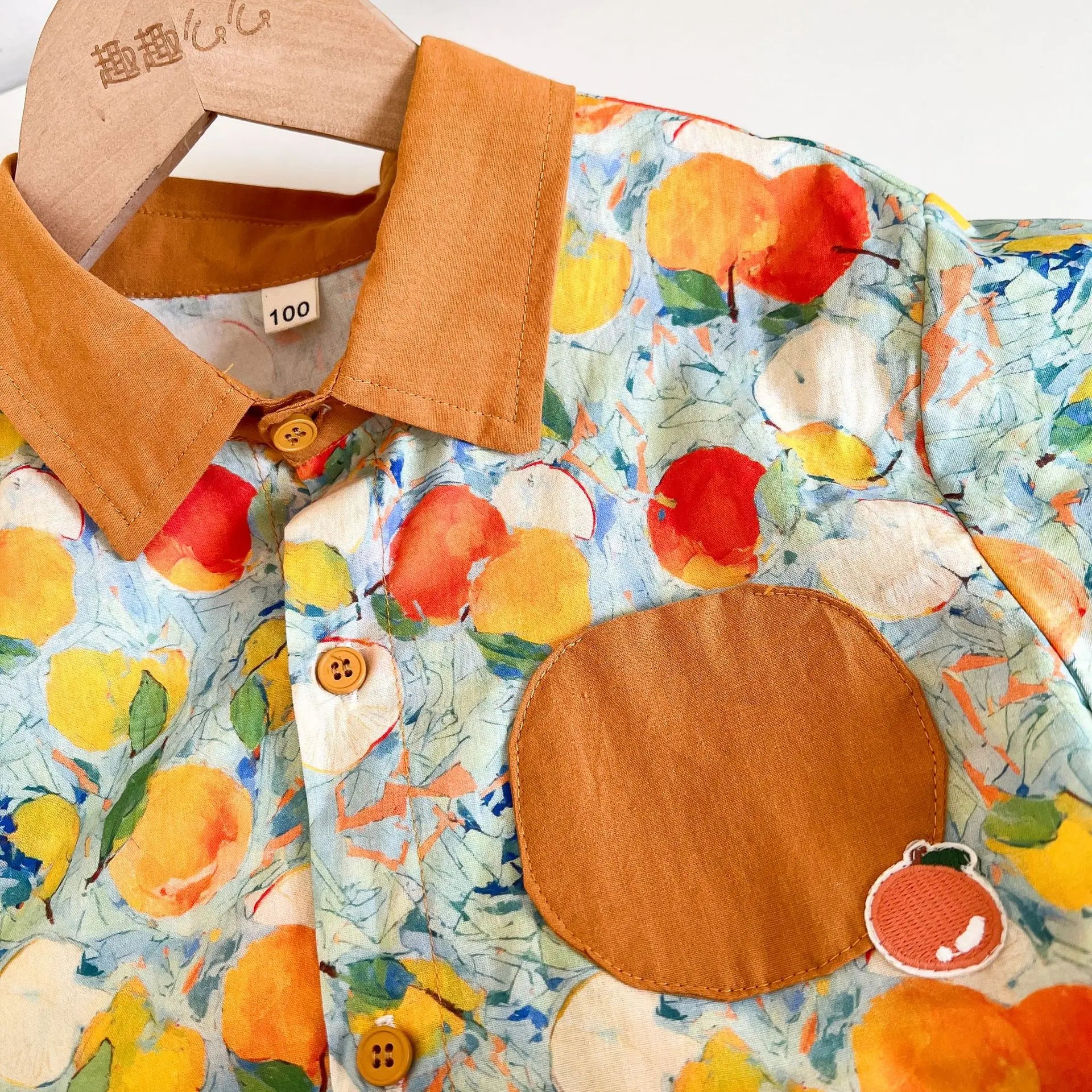 半袖セットアップ キッズワンピース/セットアップ 2点セット フルーツプリントキャミソールワンピース/半袖シャツ+ショートパンツ リンクコーデ 兄弟姉妹 お揃いコーデ【mh0008878】