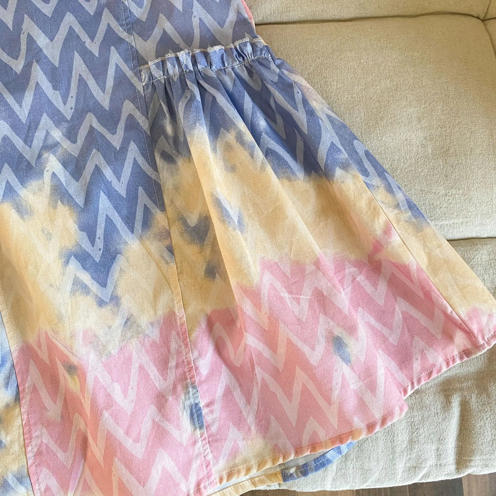 半袖セットアップ キッズワンピース/セットアップ 2点セット カラフルプリントノースリーブワンピース/半袖シャツ+ショートパンツ リンクコーデ 兄弟姉妹 お揃いコーデ【mh0008879】