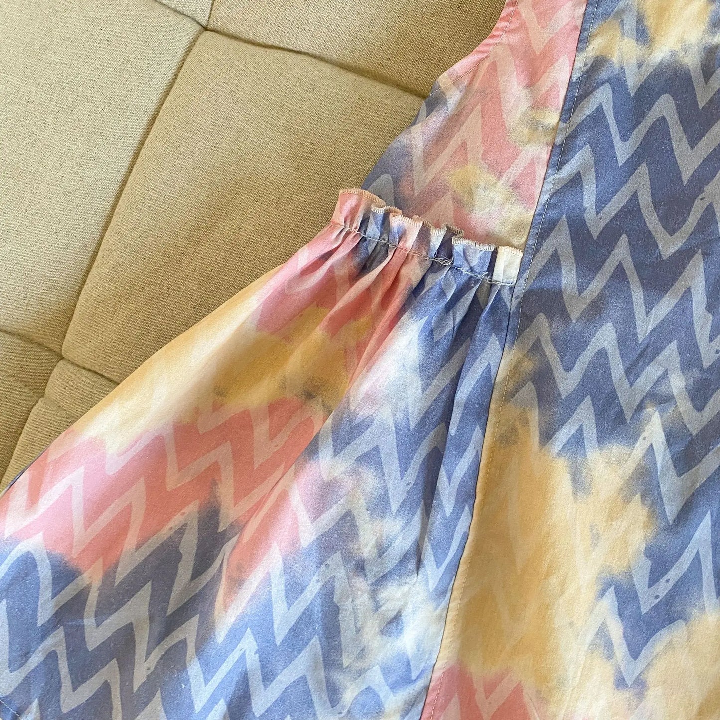 半袖セットアップ キッズワンピース/セットアップ 2点セット カラフルプリントノースリーブワンピース/半袖シャツ+ショートパンツ リンクコーデ 兄弟姉妹 お揃いコーデ【mh0008879】