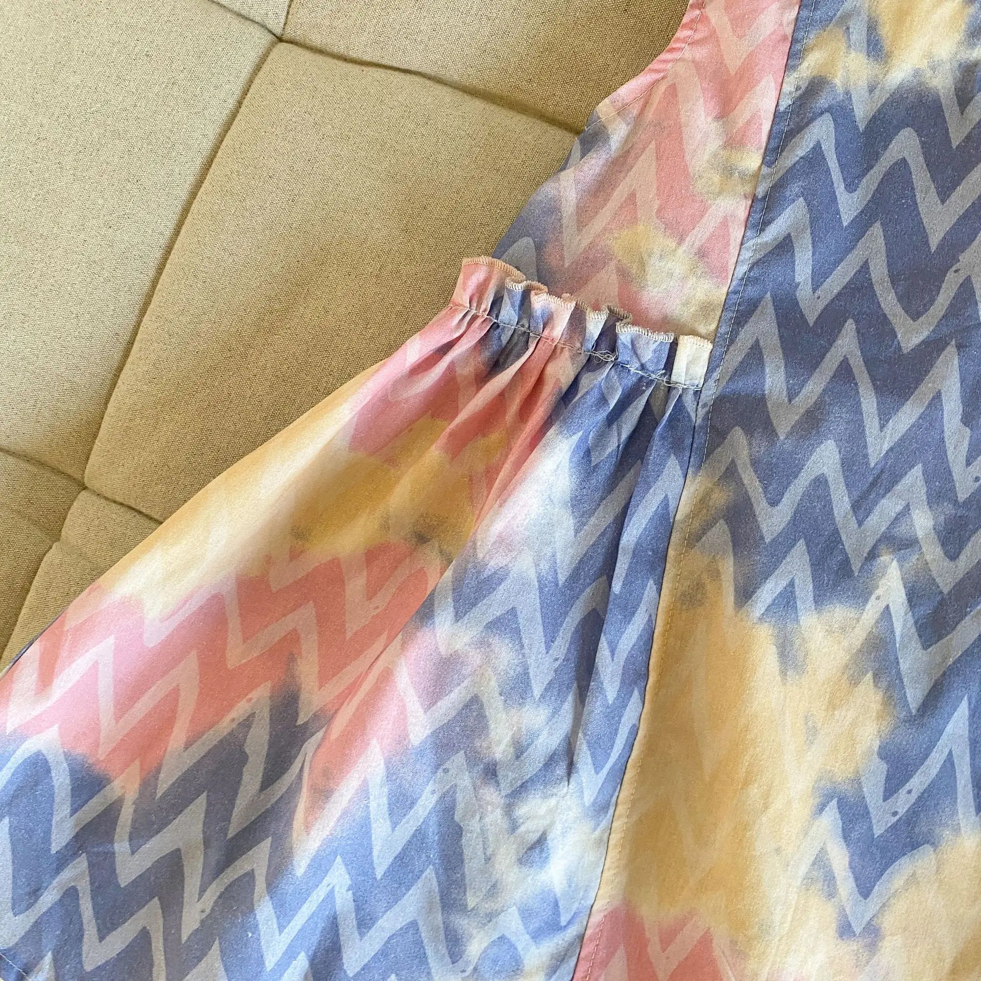 半袖セットアップ キッズワンピース/セットアップ 2点セット カラフルプリントノースリーブワンピース/半袖シャツ+ショートパンツ リンクコーデ 兄弟姉妹 お揃いコーデ【mh0008879】