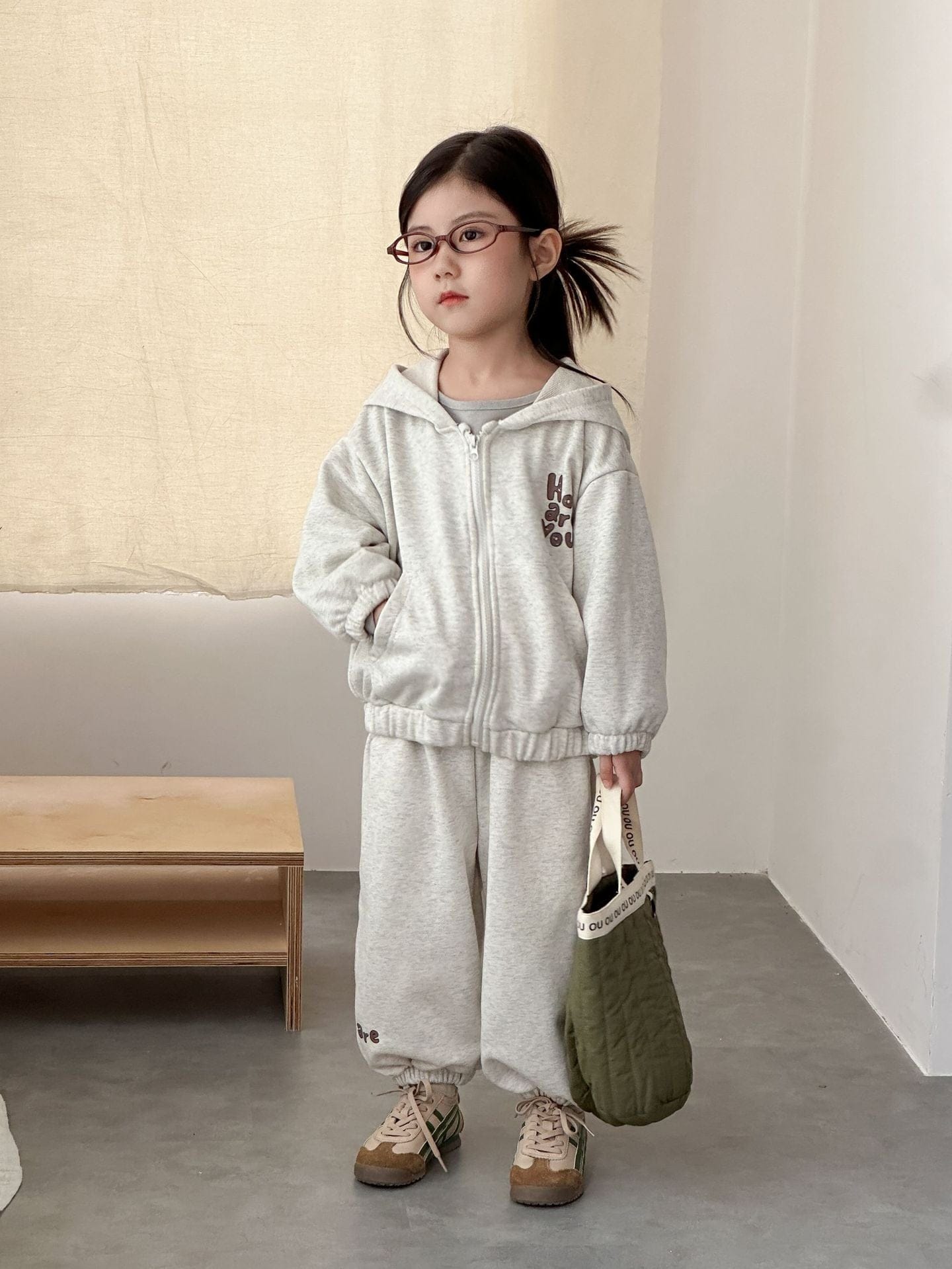 長袖セットアップ ロゴプリントジップアップパーカーセットアップ 2点セット【mh0011243】