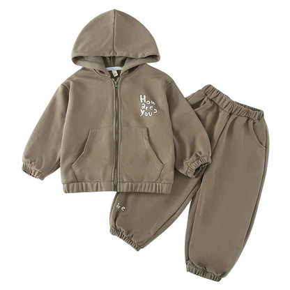 長袖セットアップ ロゴプリントジップアップパーカーセットアップ 2点セット【mh0011243】