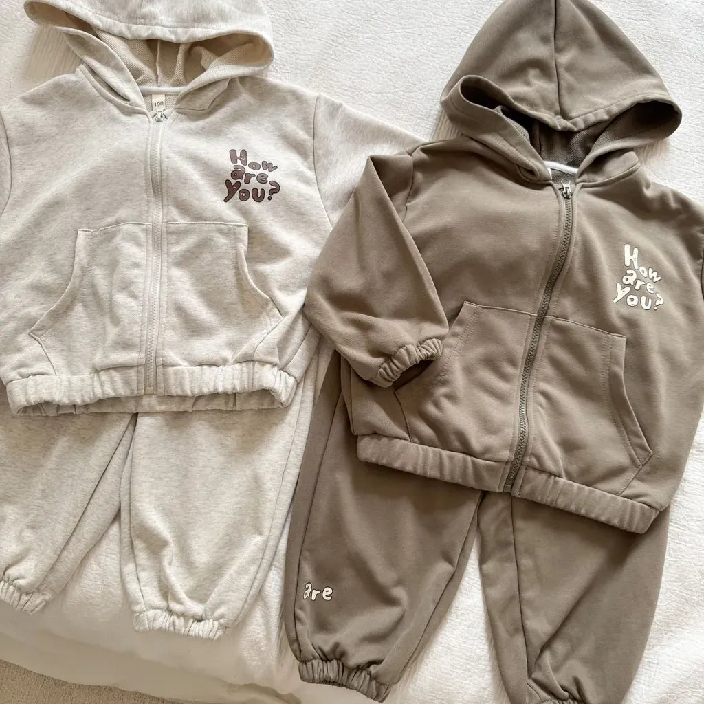 長袖セットアップ ロゴプリントジップアップパーカーセットアップ 2点セット【mh0011243】