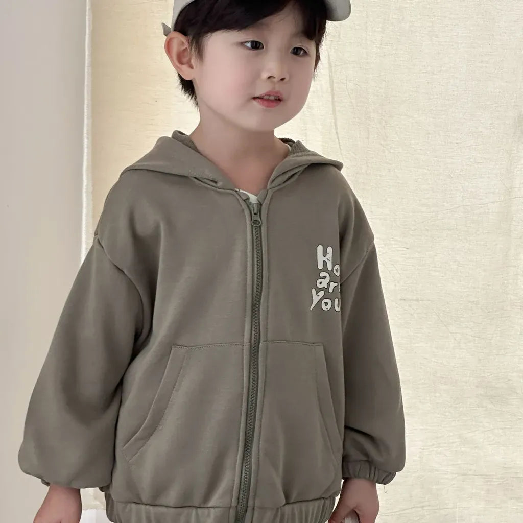 長袖セットアップ ロゴプリントジップアップパーカーセットアップ 2点セット【mh0011243】