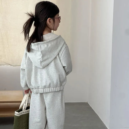 長袖セットアップ ロゴプリントジップアップパーカーセットアップ 2点セット【mh0011243】