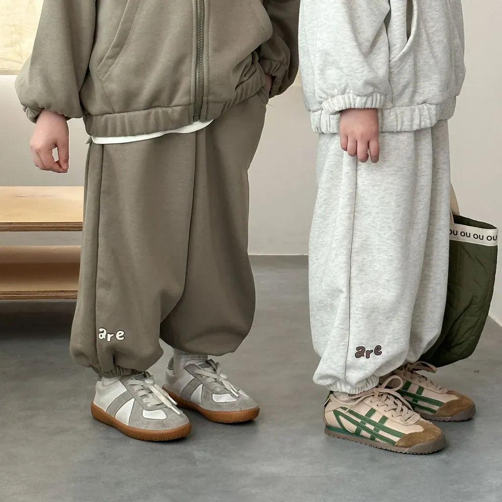 長袖セットアップ ロゴプリントジップアップパーカーセットアップ 2点セット【mh0011243】