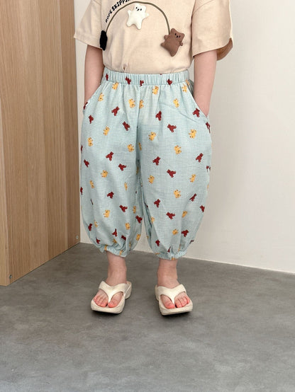 ロングパンツ・スウェットパンツ Bears / 80cm プリント柄サマーイージーパンツ【mh0009825】