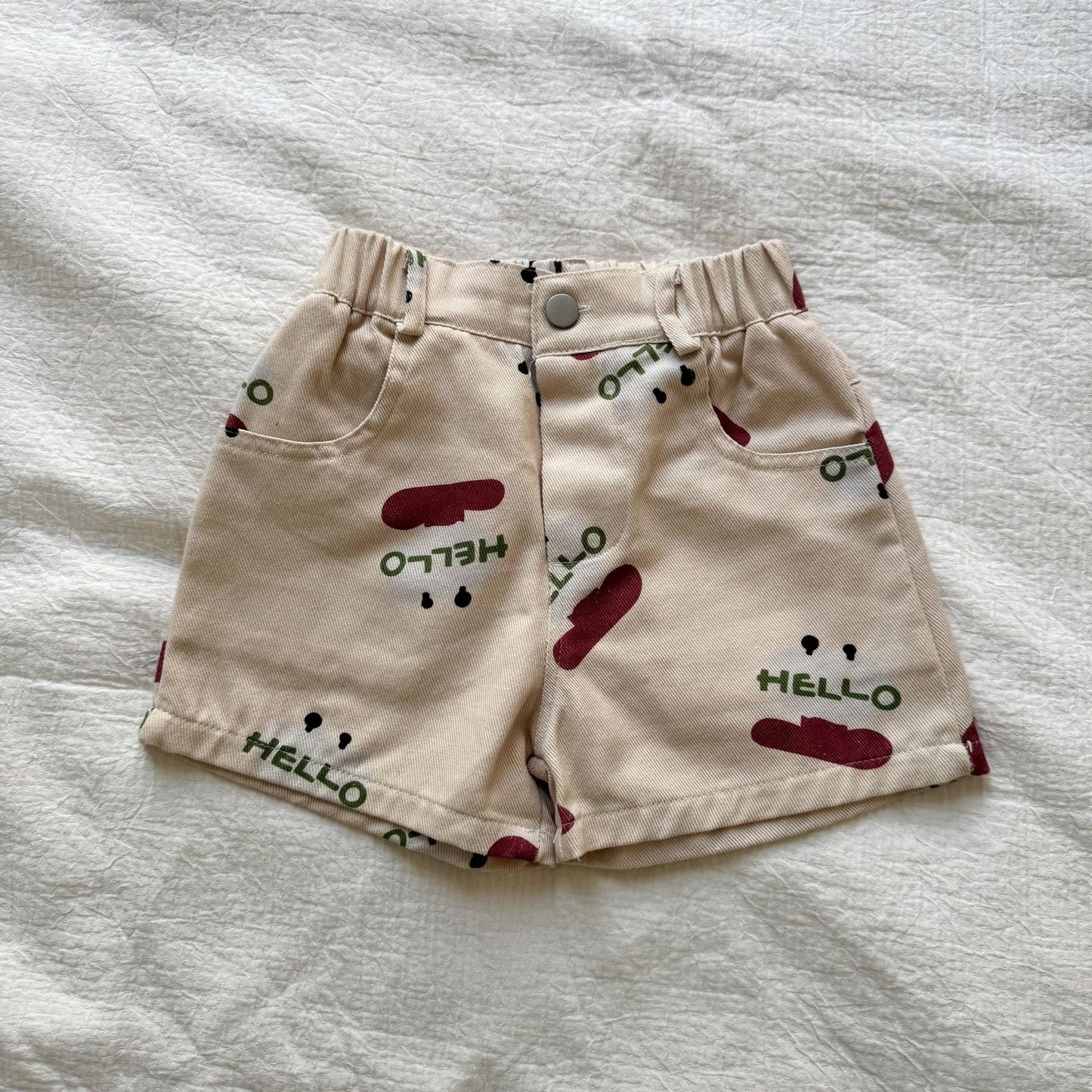 ハーフパンツ・ショートパンツ cartoons / 80cm いちご/レターロゴプリントショートパンツ【mh0010185】