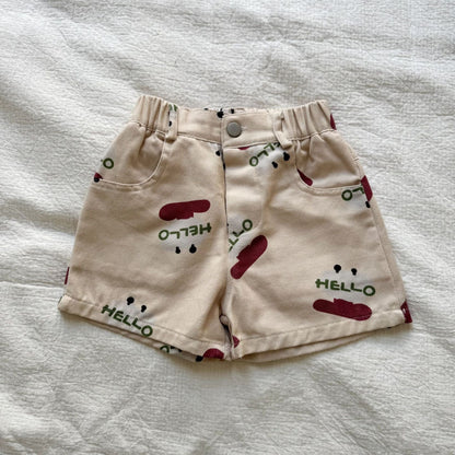 ハーフパンツ・ショートパンツ cartoons / 80cm いちご/レターロゴプリントショートパンツ【mh0010185】