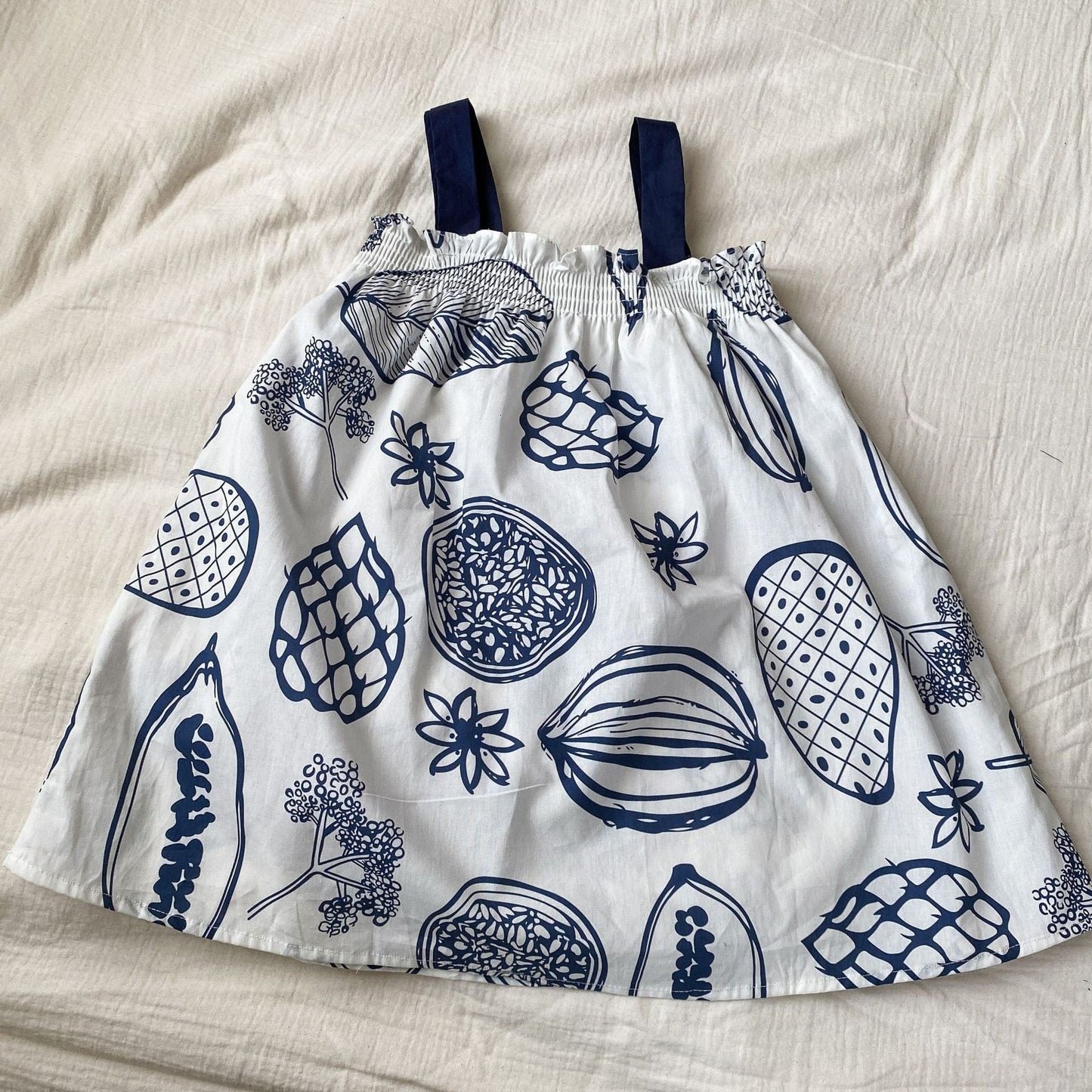 半袖セットアップ Girls / 80cm ボタニカルフルーツプリント ボーイズ半袖シャツ+ショートパンツ/ガールズノースリーブワンピース リンクコーデ 兄弟姉妹 お揃いコーデ【mh0010975】