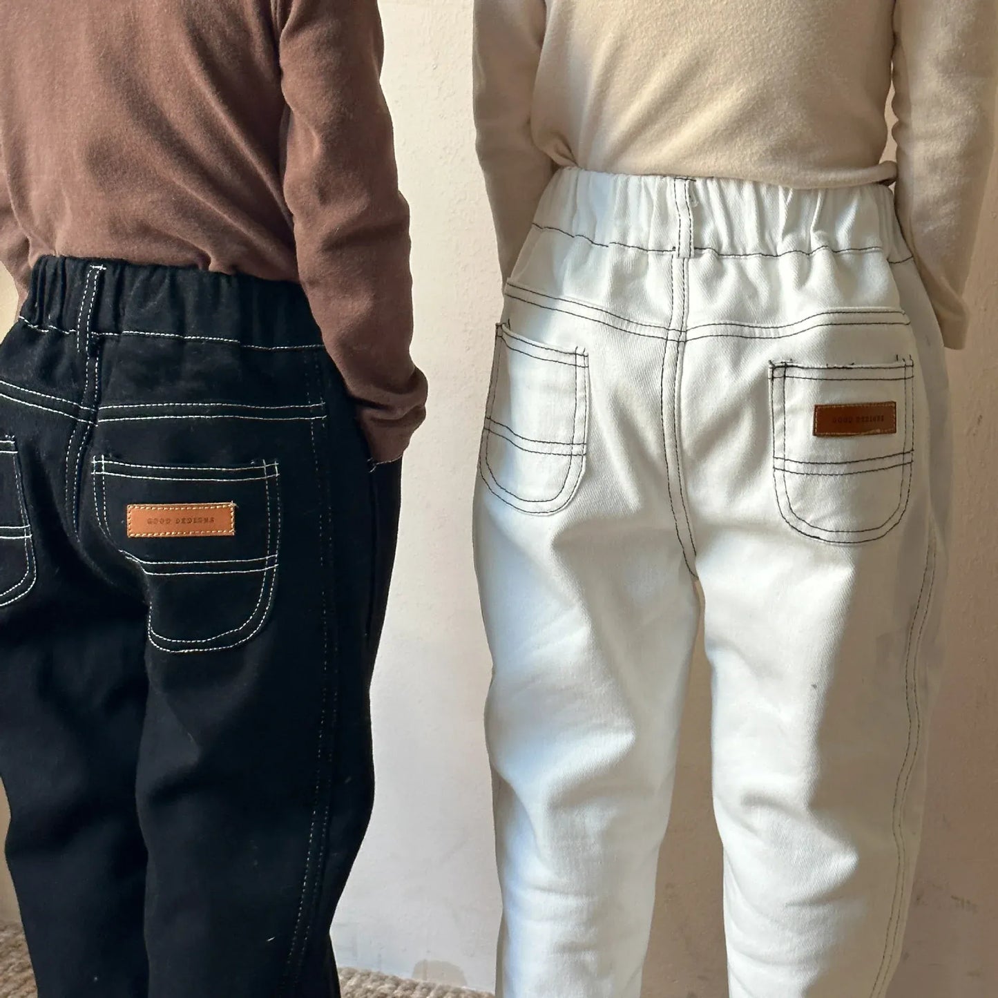 ロングパンツ・スウェットパンツ キッズパンツ 裏フリースシンプルペンシルロングパンツ【mh0007781】