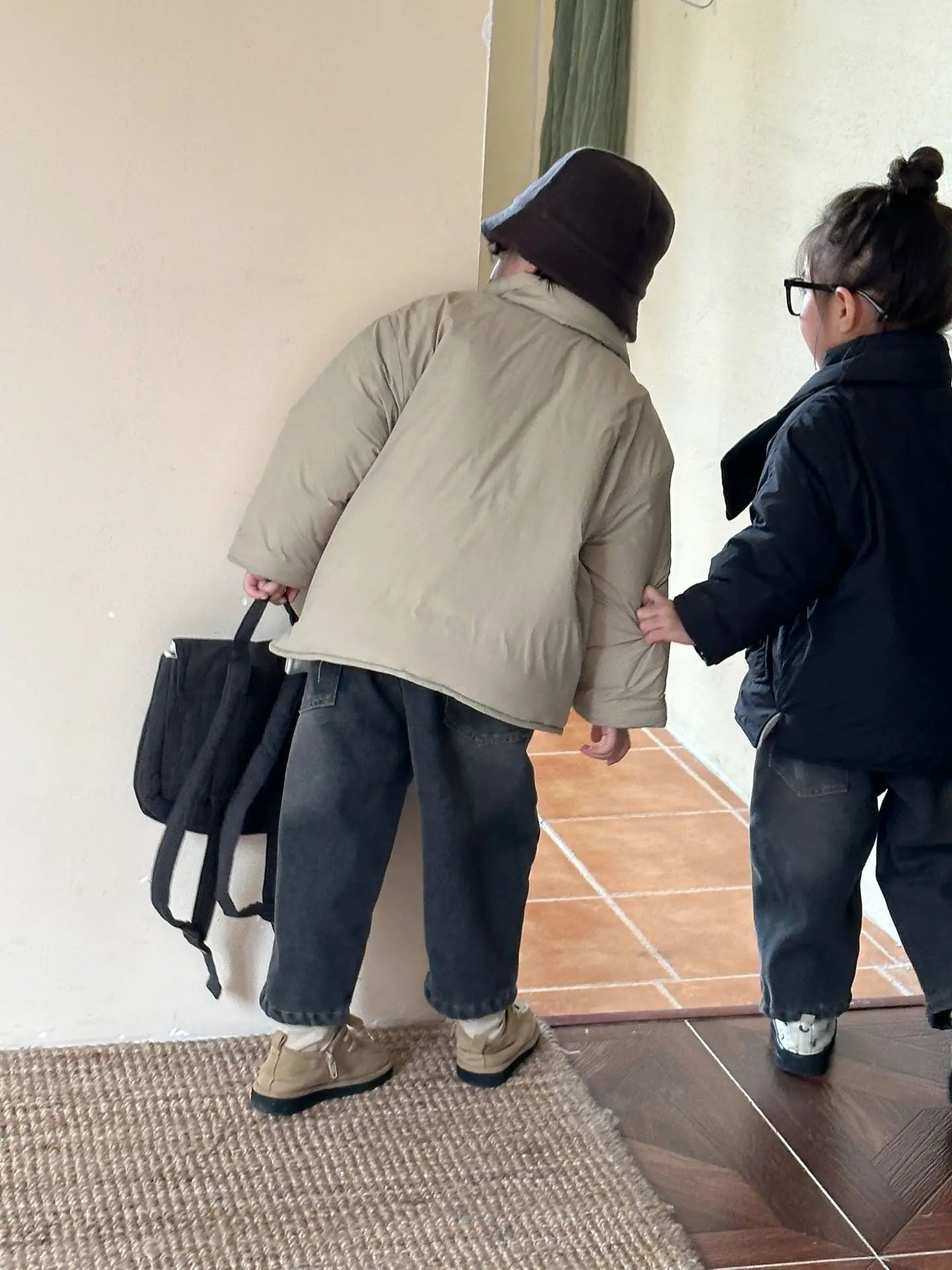 ショートコート・ジャケット・ジャンパー キッズアウター マフラードッキング裏フリースパデッドジャケットコート【mh0007786】