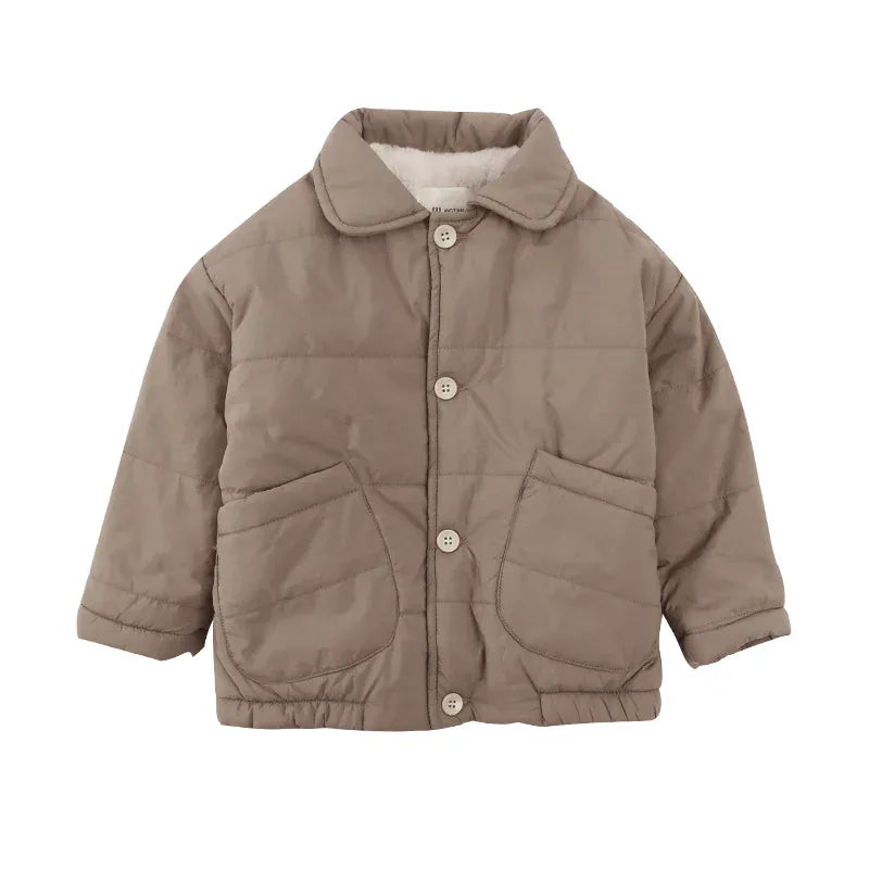 ショートコート・ジャケット・ジャンパー キッズアウター 裏ボアフリースパデッドジャケットコート【mh0007792】