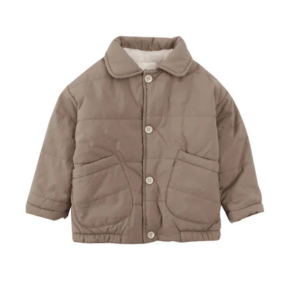 ショートコート・ジャケット・ジャンパー キッズアウター 裏ボアフリースパデッドジャケットコート【mh0007792】