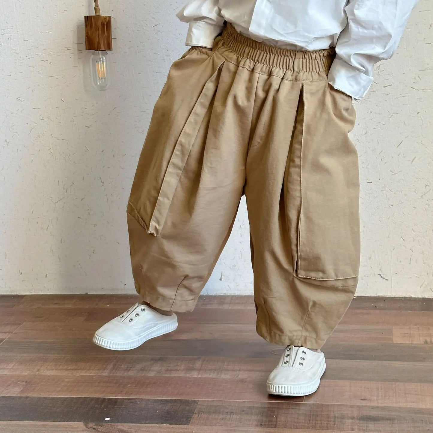 ロングパンツ・スウェットパンツ キッズパンツ ビッグポケットロングルーズパンツ【mh0008647】