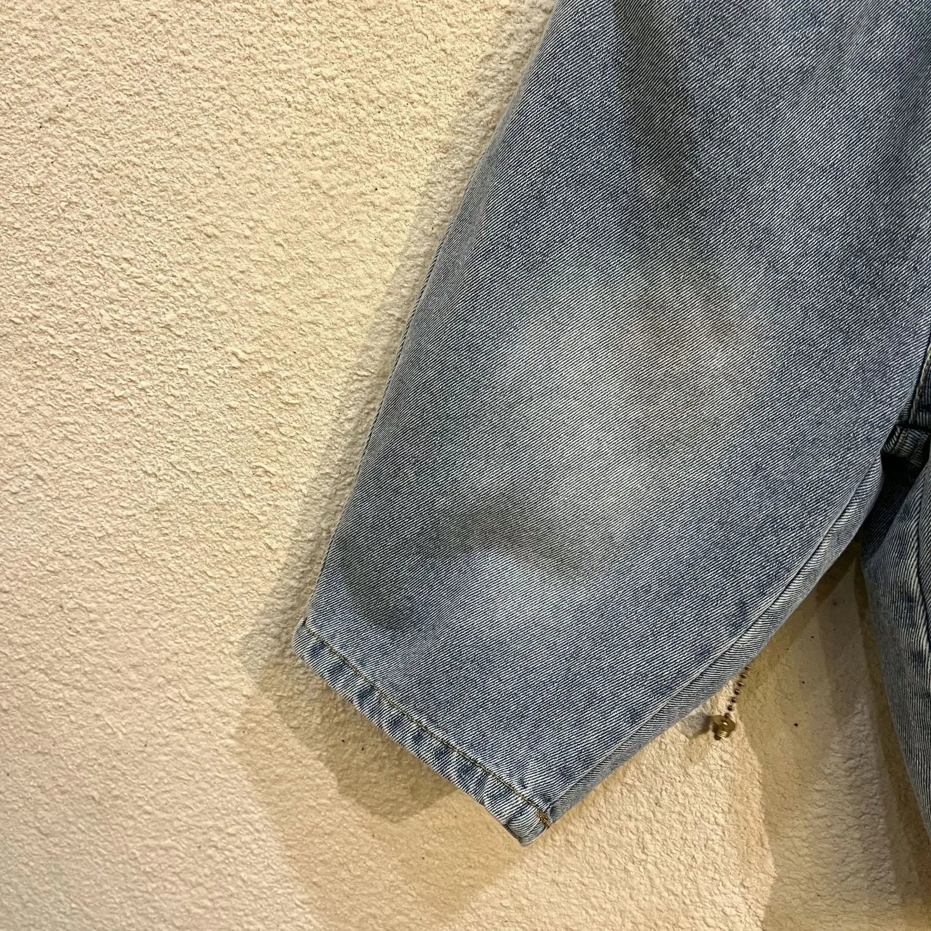 デニムパンツ キッズパンツ シンプルルーズロングデニムパンツ【mh0008767】