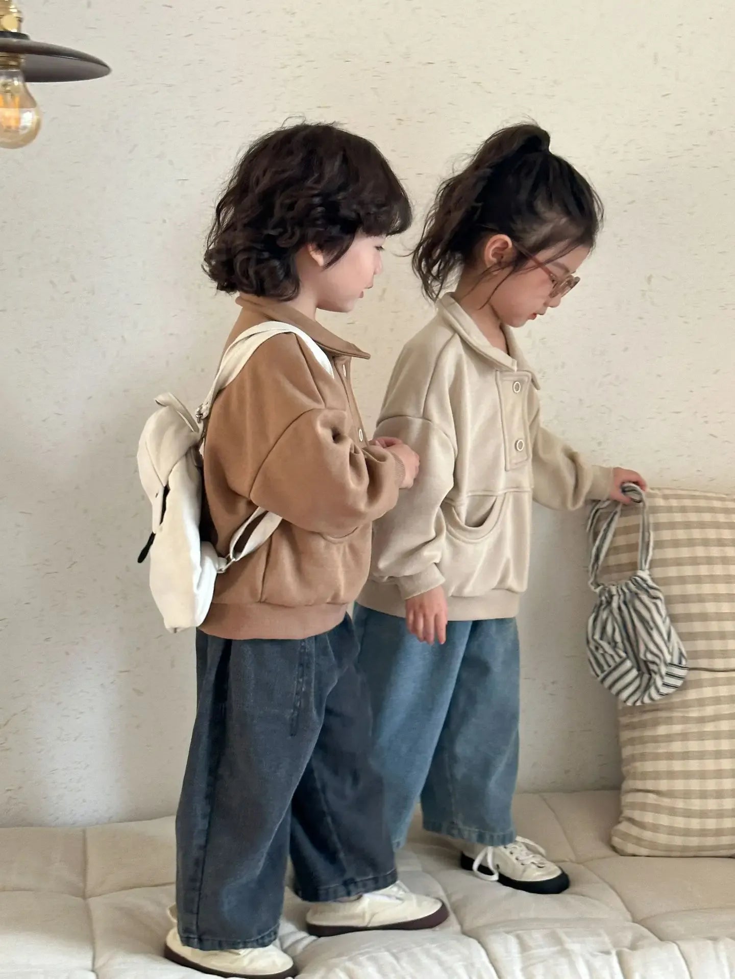 デニムパンツ キッズパンツ シンプルベーシックデニムロングパンツ【mh0008773】