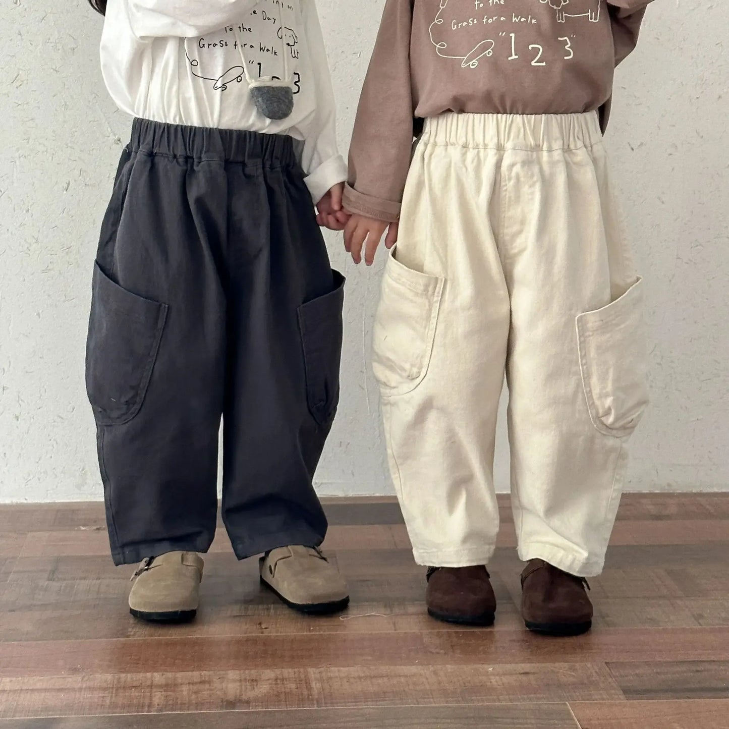 ロングパンツ・スウェットパンツ キッズパンツ ビッグサイドポケットルーズロングパンツ【mh0008778】