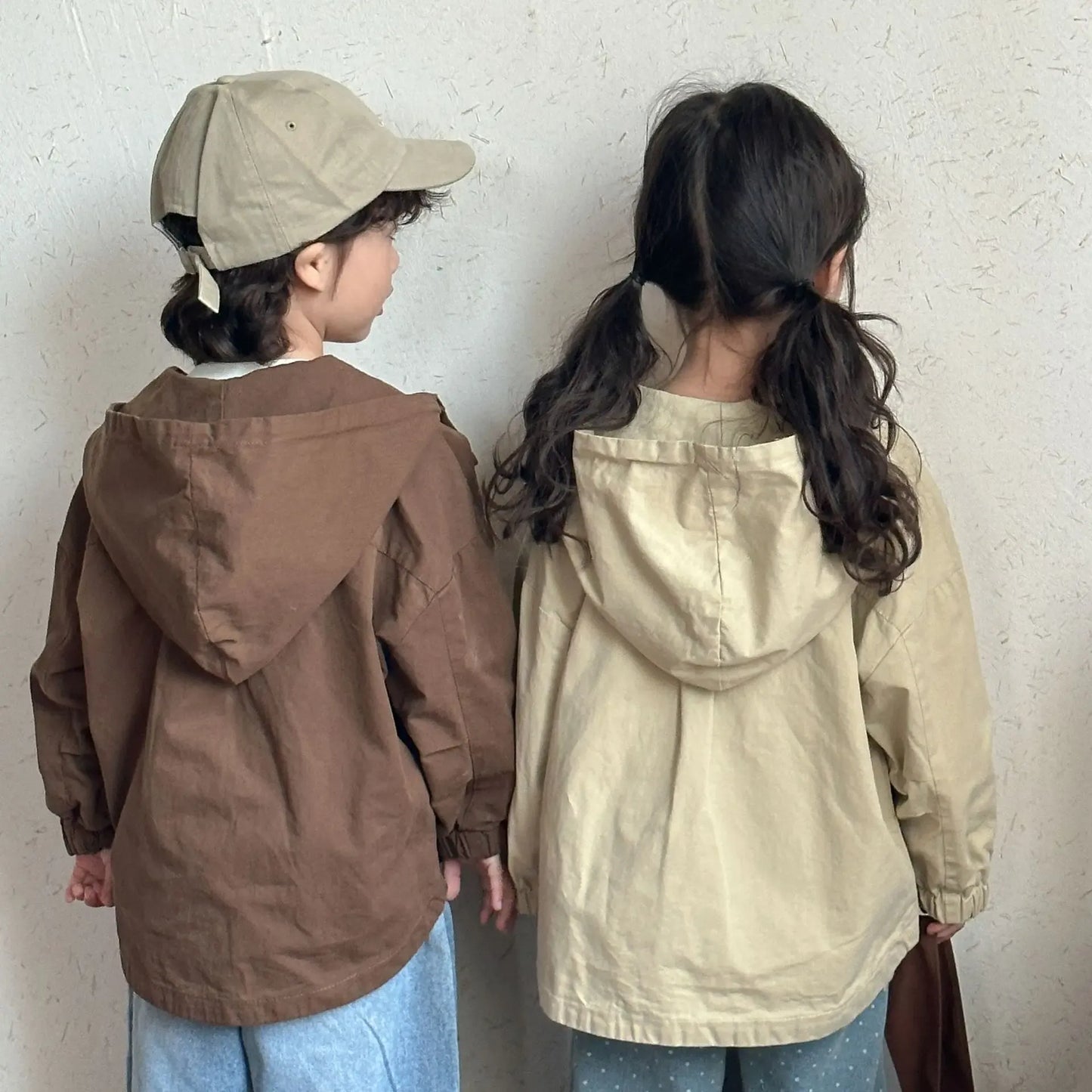 ショートコート・ジャケット・ジャンパー キッズアウター シンプルフーディウィンドブレーカーブルゾンジャケット【mh0008821】