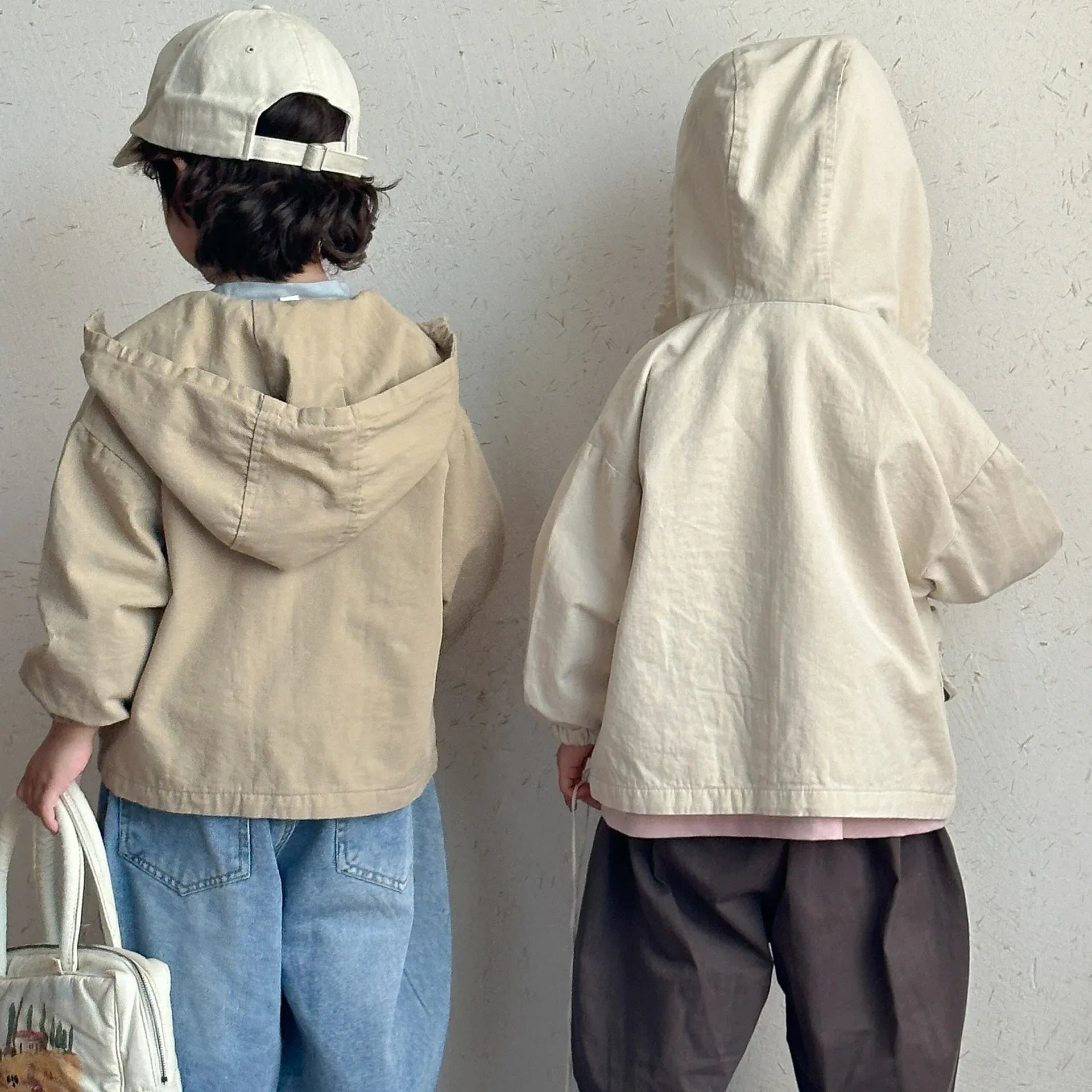 ショートコート・ジャケット・ジャンパー キッズアウター ポケットアクセントフーディジップアップブルゾンジャケット【mh0008825】