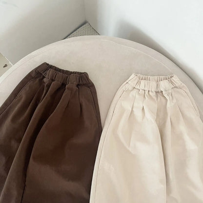 ロングパンツ・スウェットパンツ キッズパンツ ロールアップデザインロングルーズワイドパンツ【mh0008831】