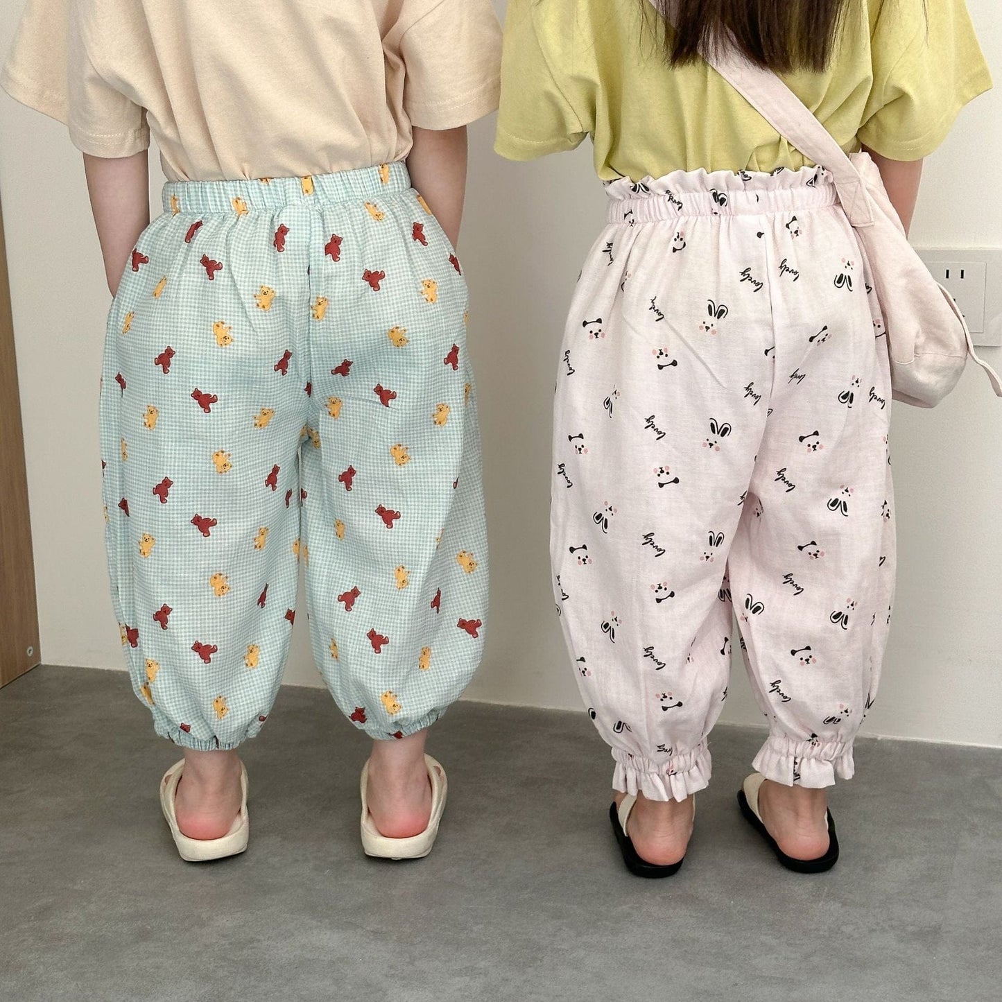 ロングパンツ・スウェットパンツ プリント柄サマーイージーパンツ【mh0009825】