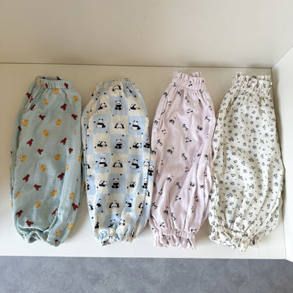 ロングパンツ・スウェットパンツ プリント柄サマーイージーパンツ【mh0009825】