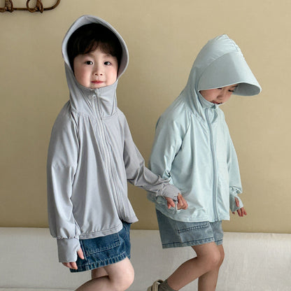 ショートコート・ジャケット・ジャンパー ビッグバイザーフードサンスクリーンジャケット【mh0009827】
