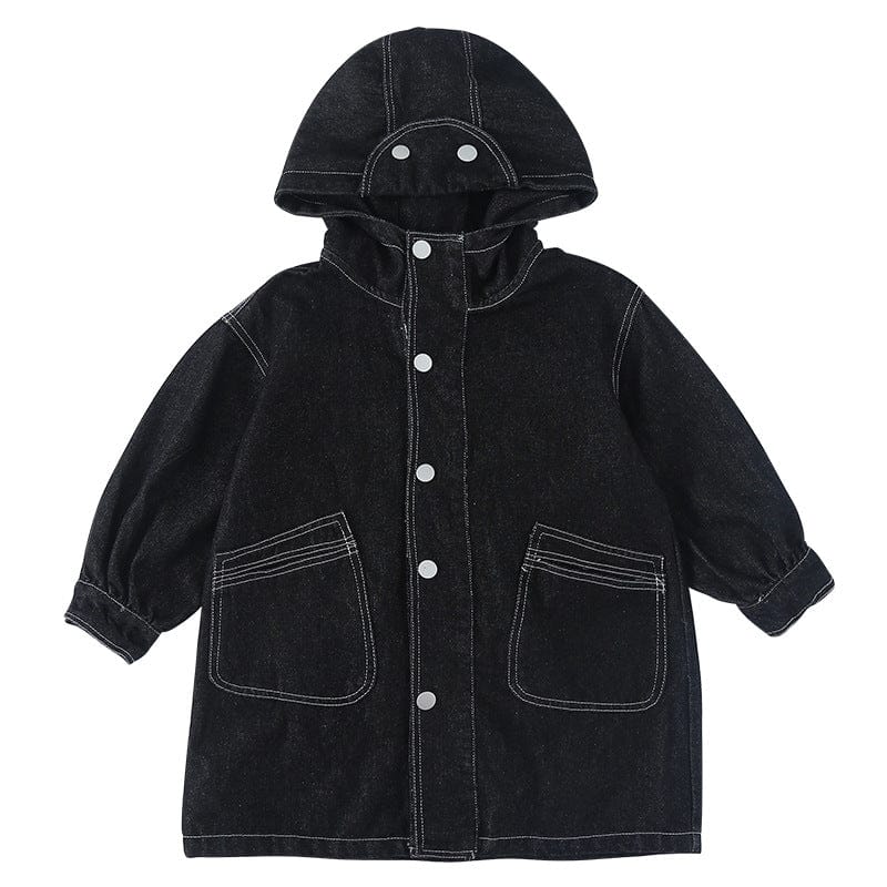 ロングコート デニムフーディアウタージャケットコート【mh0010484】